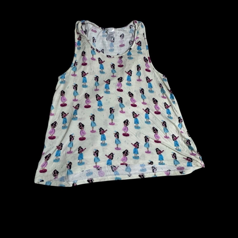 munki munki Women's matching hula girl Pajama Top and matching bottoms